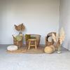 Vintage rotan bank huren bij Loods of Rentals