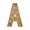 Houten licht letter A klein huren bij Loods of Rentals