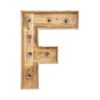 Kleine houten licht letters huren F Loods of Rentals