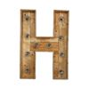 Houten licht letter klein H huren bij Loods of Rentals