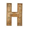 Houten licht letter klein H huren bij Loods of Rentals