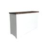 Inklapbare witte bar + gebeitst blad