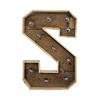Kleine houten licht letter S huren bij Loods of Rentals