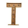 Kleine houten licht letter T huren bij Loods of Rentals