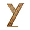 Kleine houten licht letter Y huren bij Loods of Rentals