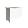 Inklapbare witte bar + wit blad