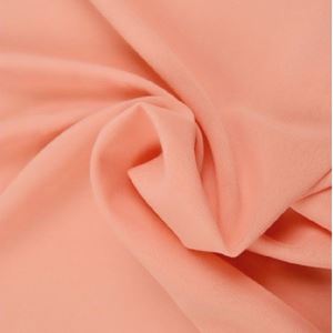 Chiffon loper - zalm roze - prijs per meter