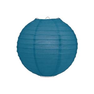 Lampionnen petrolblauw