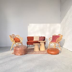 Zithoek rotan terracotta