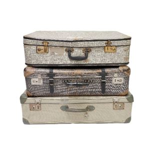 Koffer creme middel