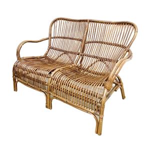 Donkere rotan bank huren bij Loods of Rentals