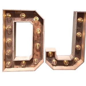DJ lichtletters klein