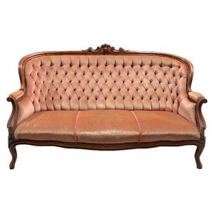 Bank vintage roze knopen