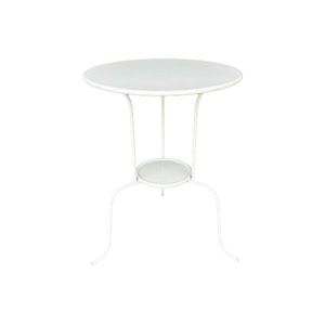Bijzettafel wit rond - modern