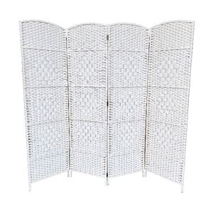 Kamerscherm geweven wit