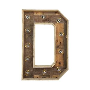 Houten licht letter klein huren bij Loods of Rentals