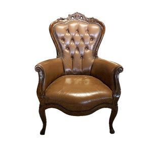 Stoel chesterfield bruin