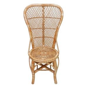 Stoel rotan hoge rug 