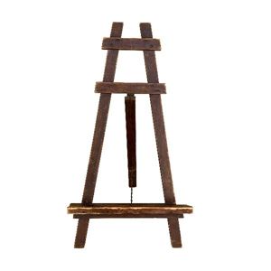 Ezel tafelmodel vintage - donker hout