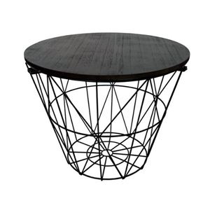 Bijzettafel zwart metaal
