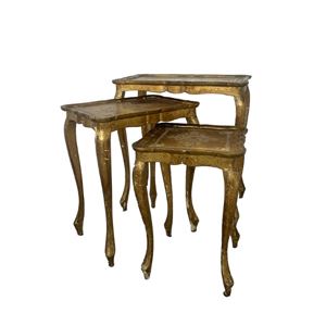 Bijzettafel goud - set