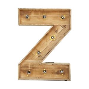 Kleine houten licht letter Z huren bij Loods of Rentals