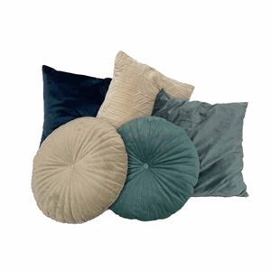 Kussenset blauwe tinten