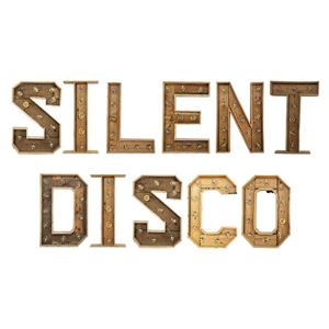 SILENT DISCO lichtletters klein