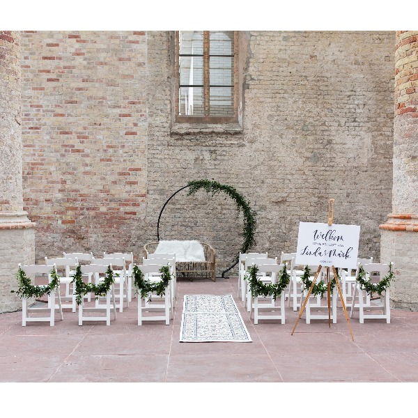 Backdrop rond zwart - zonder doek