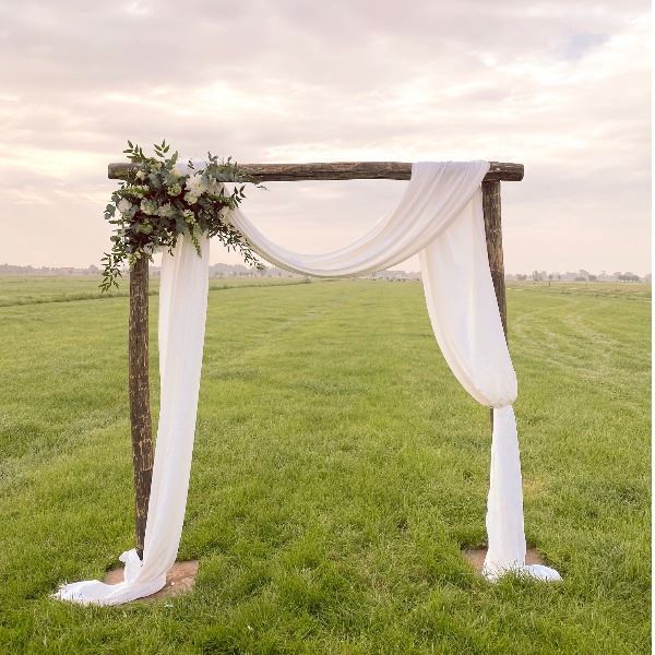 Backdrop donker + wit doek