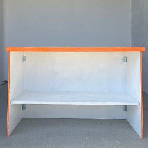 Inklapbare oranje bar