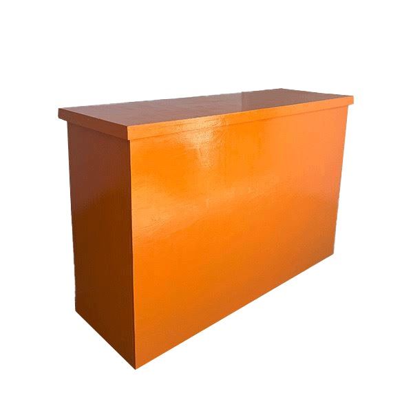 Inklapbare oranje bar
