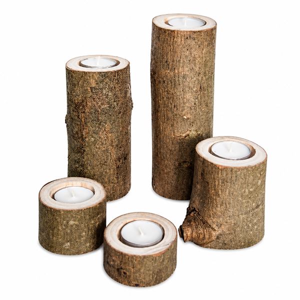 Waxinehouder hout Waxinehouder hout