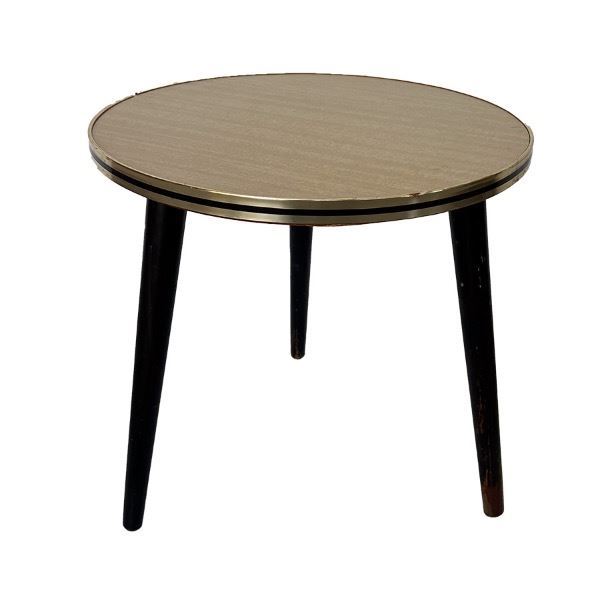 Bijzettafel goud retro