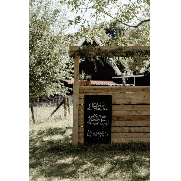 Bar licht hout groot 